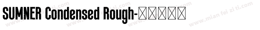 SUMNER Condensed Rough字体转换